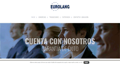 Desktop Screenshot of eurolangcongresos.com